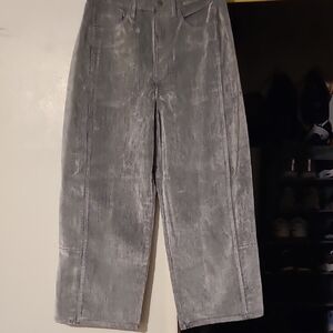 a.n.a Women's Stone Flocked Jeans in Gray